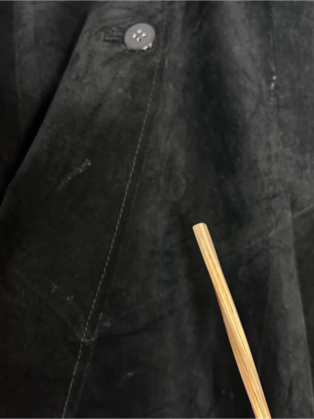 Vintage Black Suede 100% Genuine Leather Maxi Skirt Vintage Size 14 Long Western